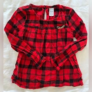 Buffalo Check Flannel Shirt by Carters. Size 5T. EUC.